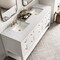 James Martin Vanities Breckenridge 72in Double Vanity, Bright White w/ 3 CM Eternal Jasmine Pearl Top 330-V72-BW-3EJP - alternate 4